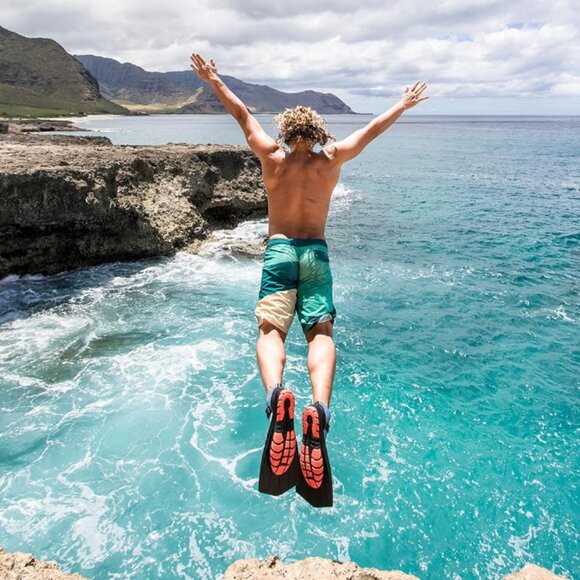 Wildhorn Seaview 180 Topside Snorkel Fins Compact Travel Swim Snorkel Flippers 9 - Picture 1 of 13